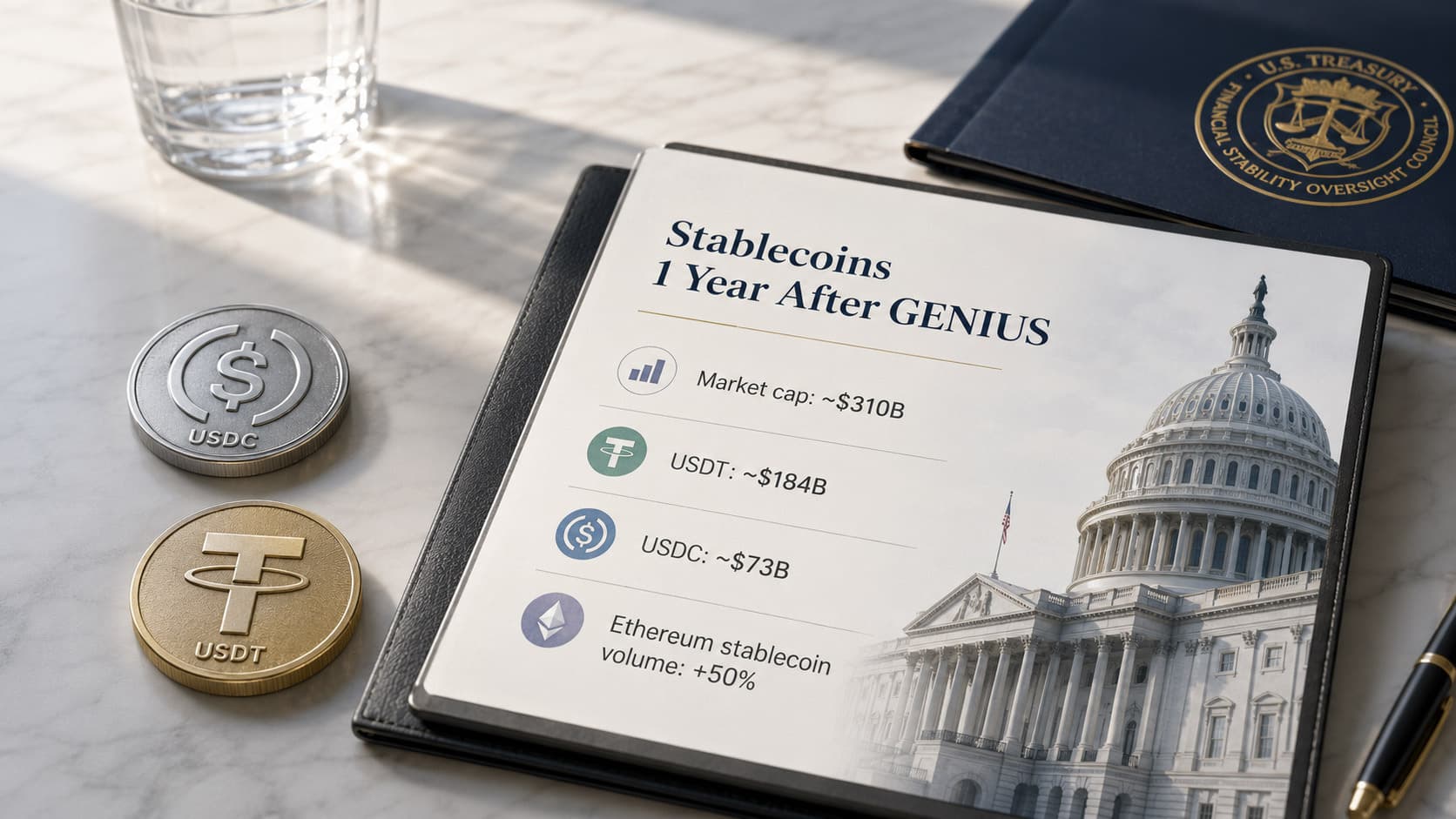 One Year On, GENIUS Act Fuels Stablecoin Surge Amid Regulatory Uncertainty