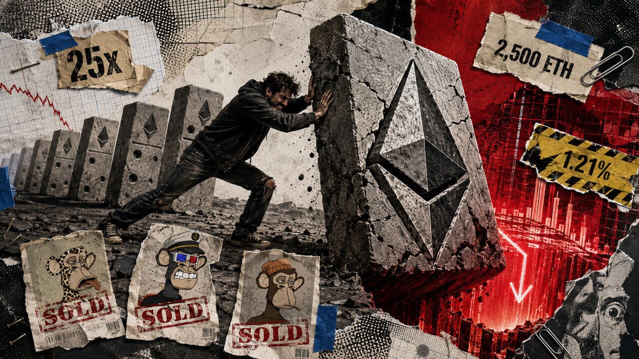 Crypto Whale Machi Big Brother Halves Leveraged ETH Position, But Liquidation Danger Looms Just $22 Away