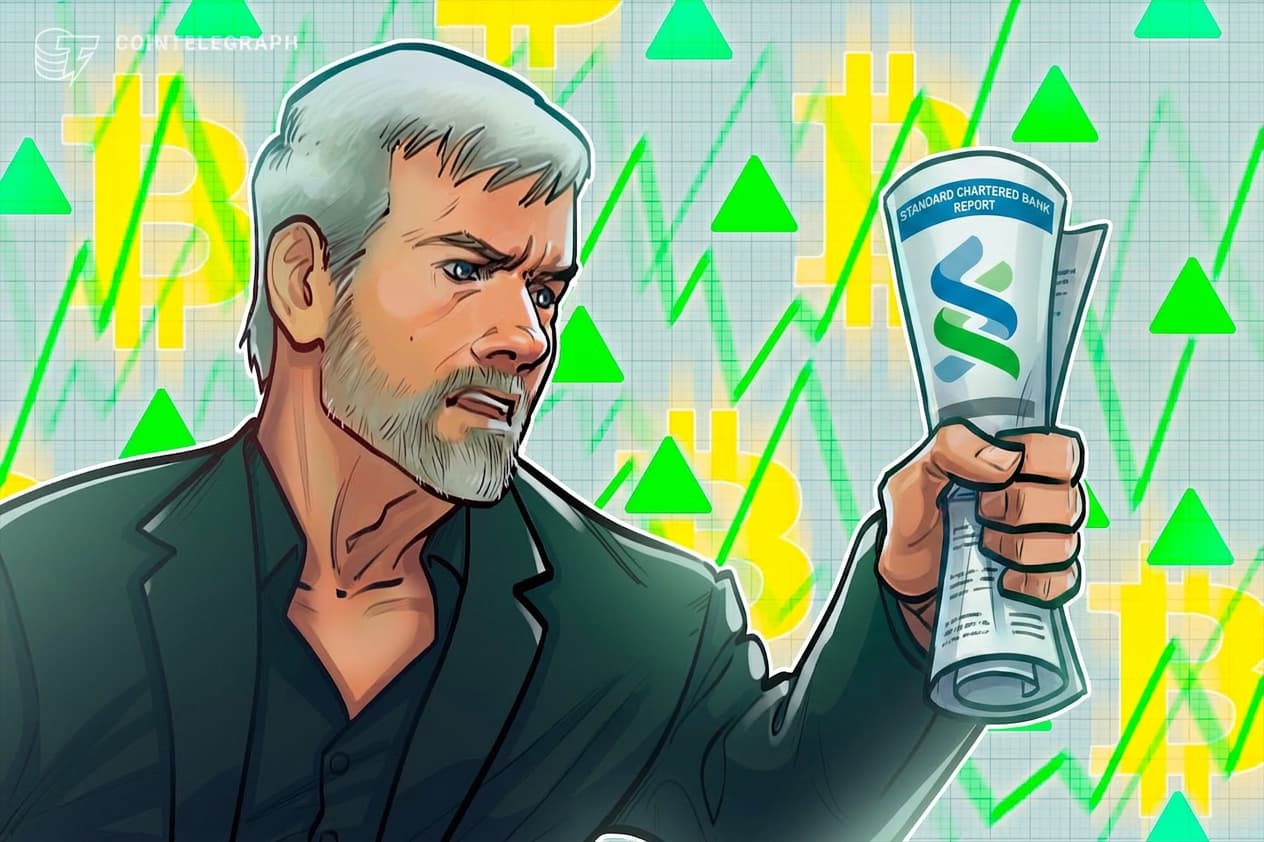 Strategy's Saylor needs clarity in BTC pivot message to convince investors: StanChart