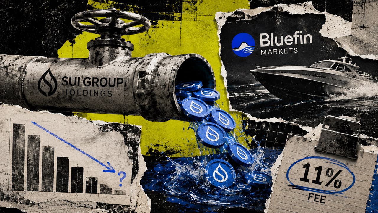 SUI Group's Uncollateralized 6M Token Loan to Bluefin Locks Up Assets Until 2028 Amid 25% NAV Discount