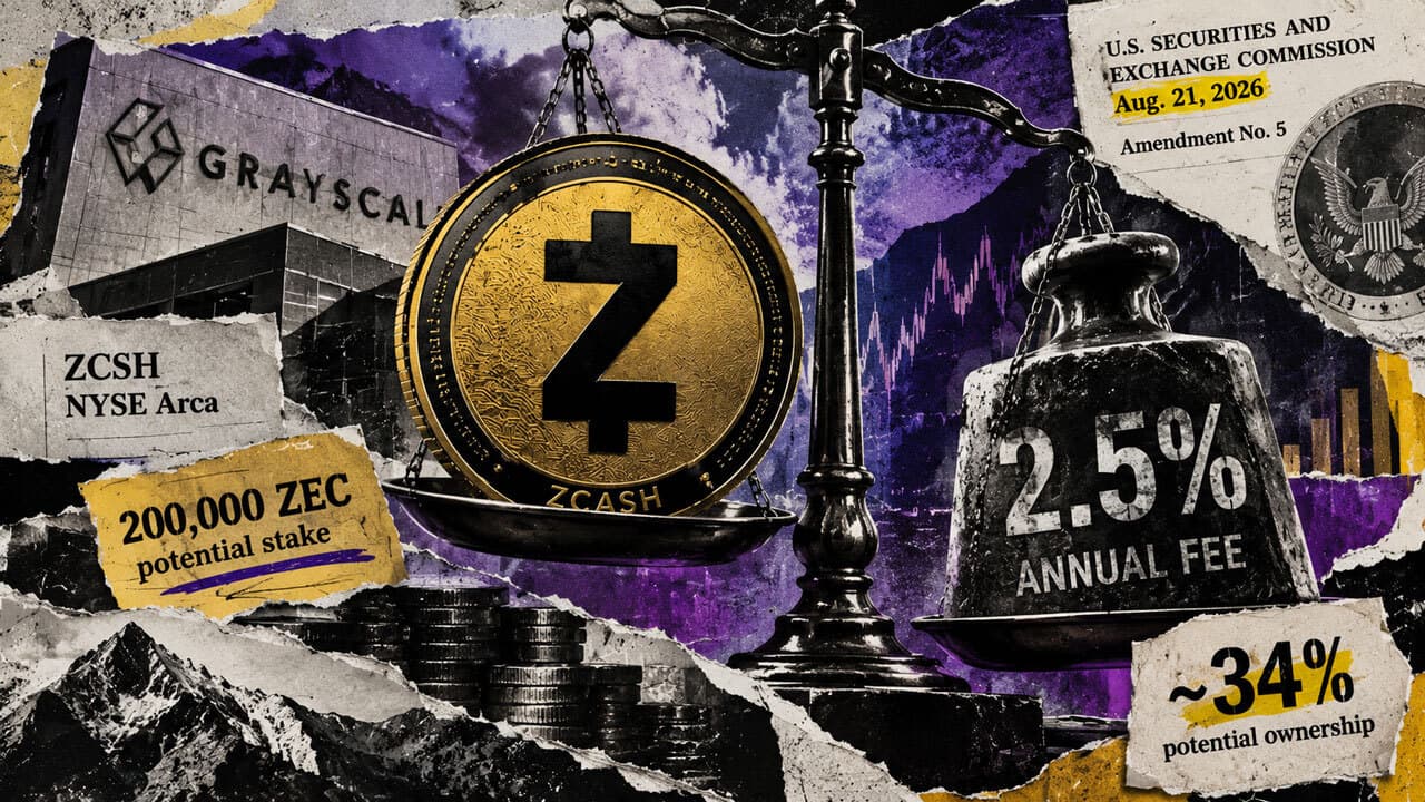 Grayscale's Zcash ETF Filing Details 2.5% Fee, Potential 34% Stake for DCG Affiliate